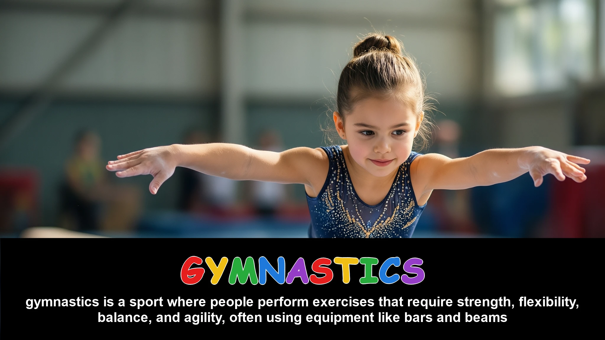 English Illustration for gymnastics